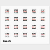 Sticker Rond Arrêter (Feuille)