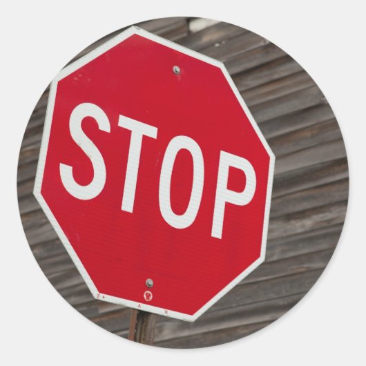 Sticker Rond Arrêter (Devant)