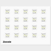 Sticker Rond Arrêter Codon (Feuille)