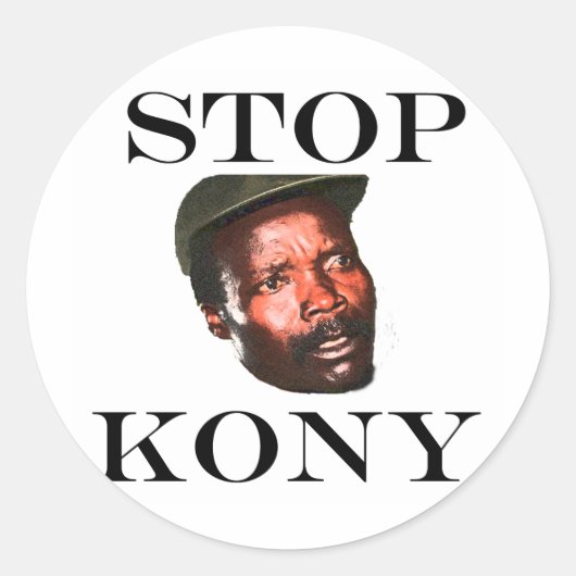 STICKER ROND ARRÊTER KONY 2012 (Devant)