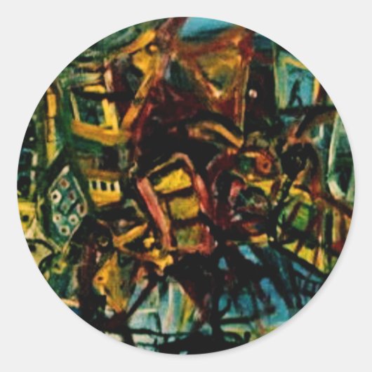 STICKER ROND ARRÊTER LA PORTE (Devant)