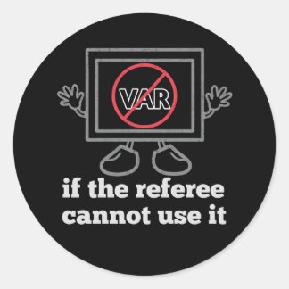 Sticker Rond Arrêter l'autocollant var