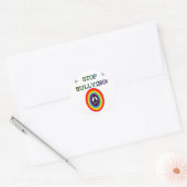 Sticker Rond arrêter le panneau d'intimidation (Enveloppe)