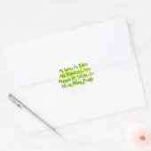 Sticker Rond Arrêter le surpeuplement (Enveloppe)