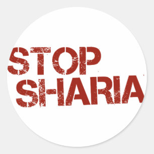 STICKER ROND ARRÊTER SHARIA