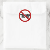 Sticker Rond Arrêtez Donald Trump anti-Trump 2016 (Sac)