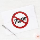 Sticker Rond Arrêtez Donald Trump anti-Trump 2016 (Enveloppe)