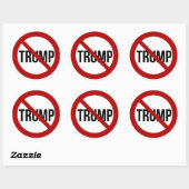 Sticker Rond Arrêtez Donald Trump anti-Trump 2016 (Feuille)