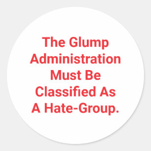 Sticker Rond Arrêtez Glump Administration Hankamer Artjunkhaus