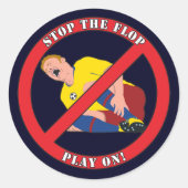 STICKER ROND ARRÊTEZ LE FLOP (Devant)