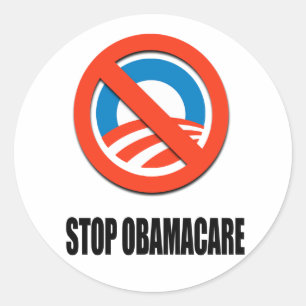 Sticker Rond Arrêtez Obamacare