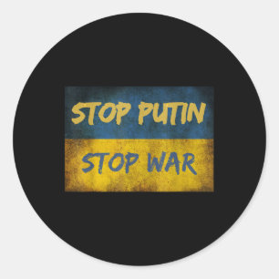 Sticker Rond Arrêtez Poutine Arrêtez La Première Guerre Mondial