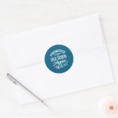 Sticker Rond Arrière-papi encore promu Est (Enveloppe)