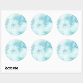 Sticker Rond Arrière - plan Abstrait (Feuille)