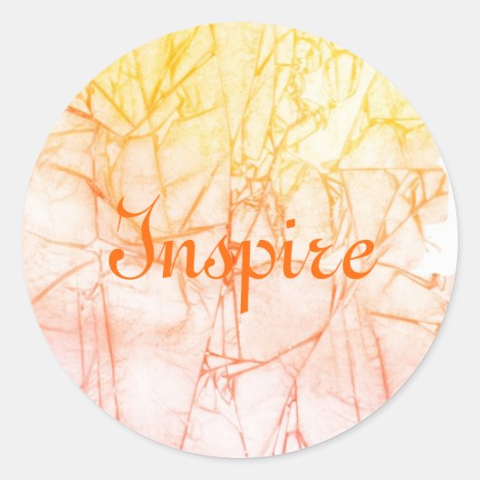 Sticker Rond arrière - plan abstrait aquarelle (Devant)