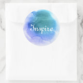 Sticker Rond arrière - plan Abstrait peint à la main 12 (Sac)