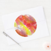 Sticker Rond Arrière - plan aquarelle texture de conception (Enveloppe)