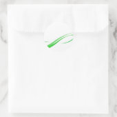 Sticker Rond Arrière - plan de lignes de swoosh Abstraites (Sac)