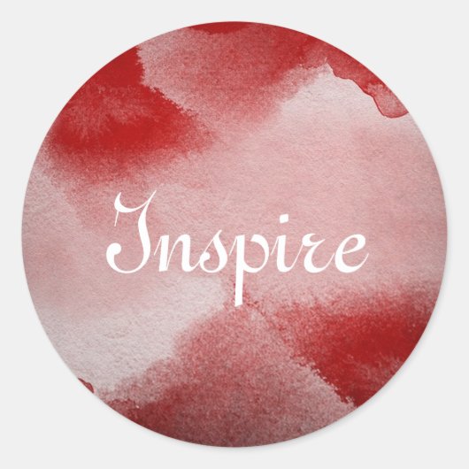 Sticker Rond arrière - plan de peinture abstrait (Devant)