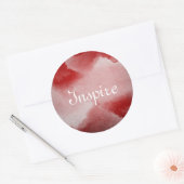 Sticker Rond arrière - plan de peinture abstrait (Enveloppe)