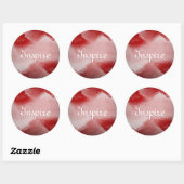 Sticker Rond arrière - plan de peinture abstrait (Feuille)