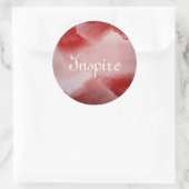 Sticker Rond arrière - plan de peinture abstrait (Sac)