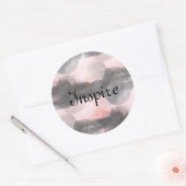 Sticker Rond Arrière - plan de texture de conception transparen (Enveloppe)