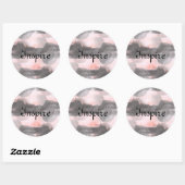 Sticker Rond Arrière - plan de texture de conception transparen (Feuille)