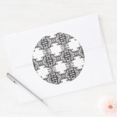 Sticker Rond Arrière - plan dentelle 2 (Enveloppe)