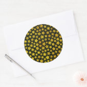 Sticker Rond Arrière - plan étoile (Enveloppe)