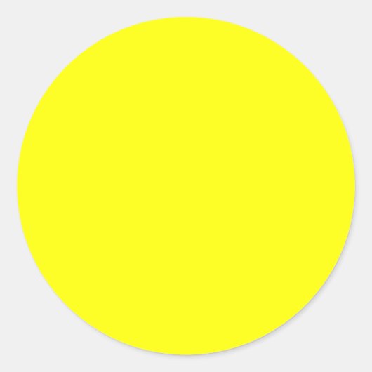 Sticker Rond Arrière - plan jaune (Devant)