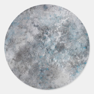 Sticker Rond Arrière - plan mur en béton gris texturé