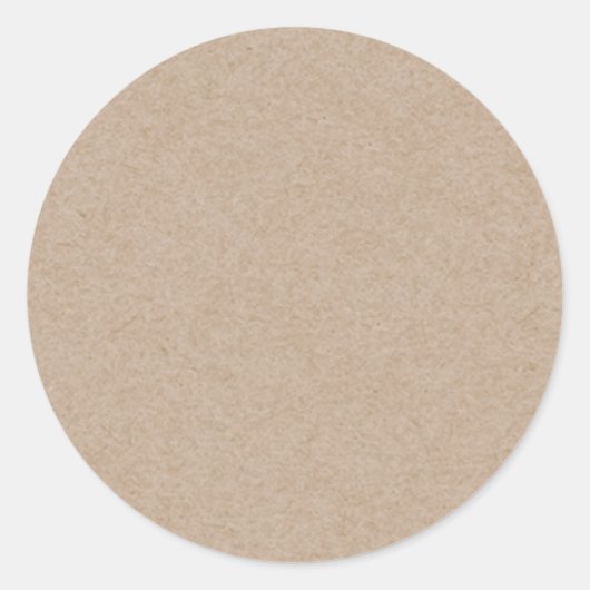 Sticker Rond Arrière - plan papier Kraft Brown imprimé (Devant)