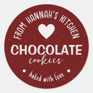 Sticker Rond Arrière - plan Parties scintillant Maroon Cuit Ave