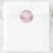 Sticker Rond Arrière - plan rose Cotton Candy Dreams (Sac)