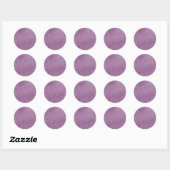 Sticker Rond Arrière - plan violet brossé (Feuille)