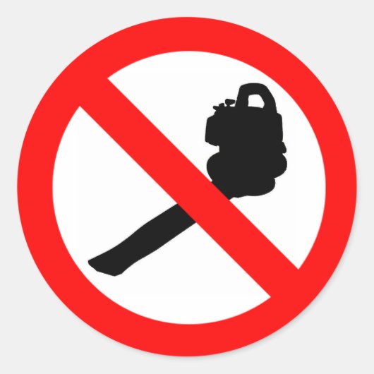 Sticker Rond Arrondi Pas De Souffleurs ! (Devant)