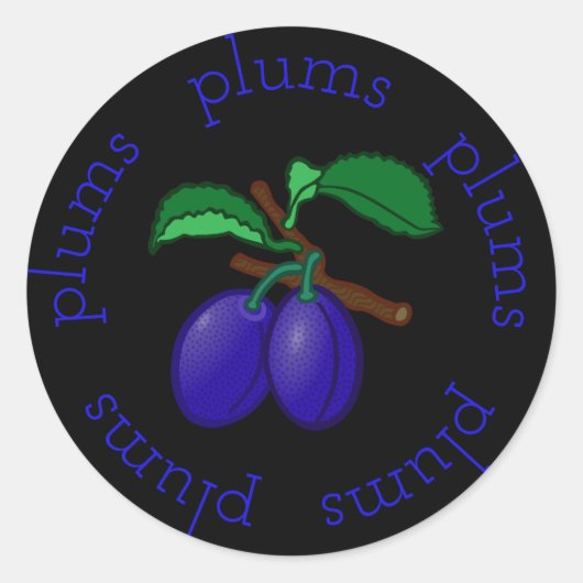 Sticker Rond Arrondissements Plum Violet (Devant)