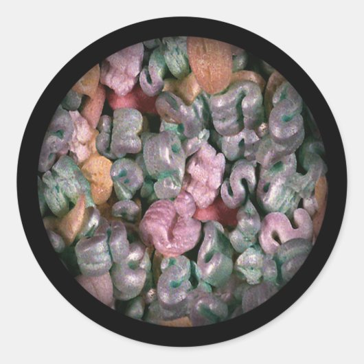 Sticker Rond Arrosage cacahuètes nouveauté (Devant)