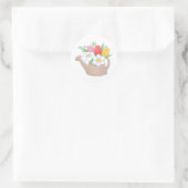 Sticker Rond Arrosage de jardin avec fleurs (Sac)