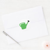 Sticker Rond arrosage de jardinier vert (Enveloppe)