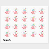Sticker Rond Arrosage rose pour fleurs (Feuille)