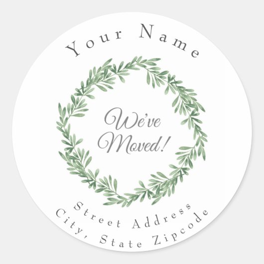 Sticker Rond Arrosage Rosemary Wreath (Devant)