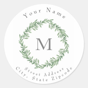 Sticker Rond Arrosage Rosemary Wreath