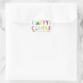 Sticker Rond Arrow Camper Happy Summer Camp Camping Cadeaux Hom (Sac)