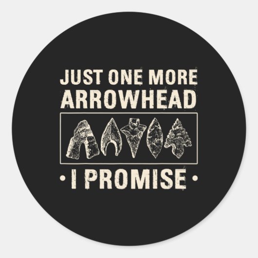Sticker Rond Arrowhead Hunting Arrowheads (Devant)