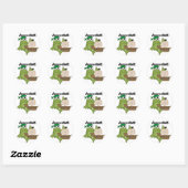 Sticker Rond Arrrrrribbit Grenouille Pirate Tshirts et cadeaux (Feuille)