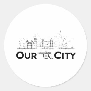 Sticker Rond Arsenal Notre Ville