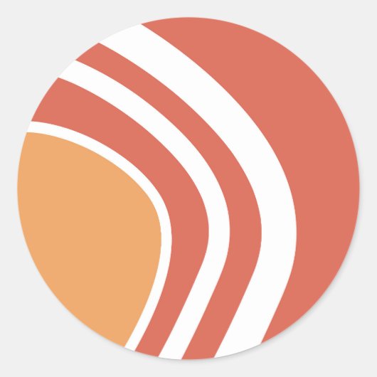 Sticker Rond Art Abstrait (Devant)