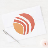 Sticker Rond Art Abstrait (Enveloppe)